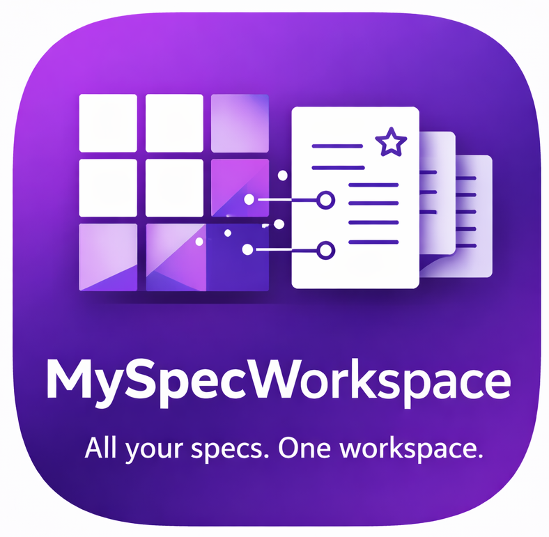 MySpecWorkspace - All your specs. One workspace.